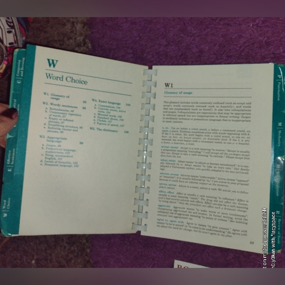 Writer's Reference Spiral Bound Copy by Diana Hacker - Picture 11 of 13